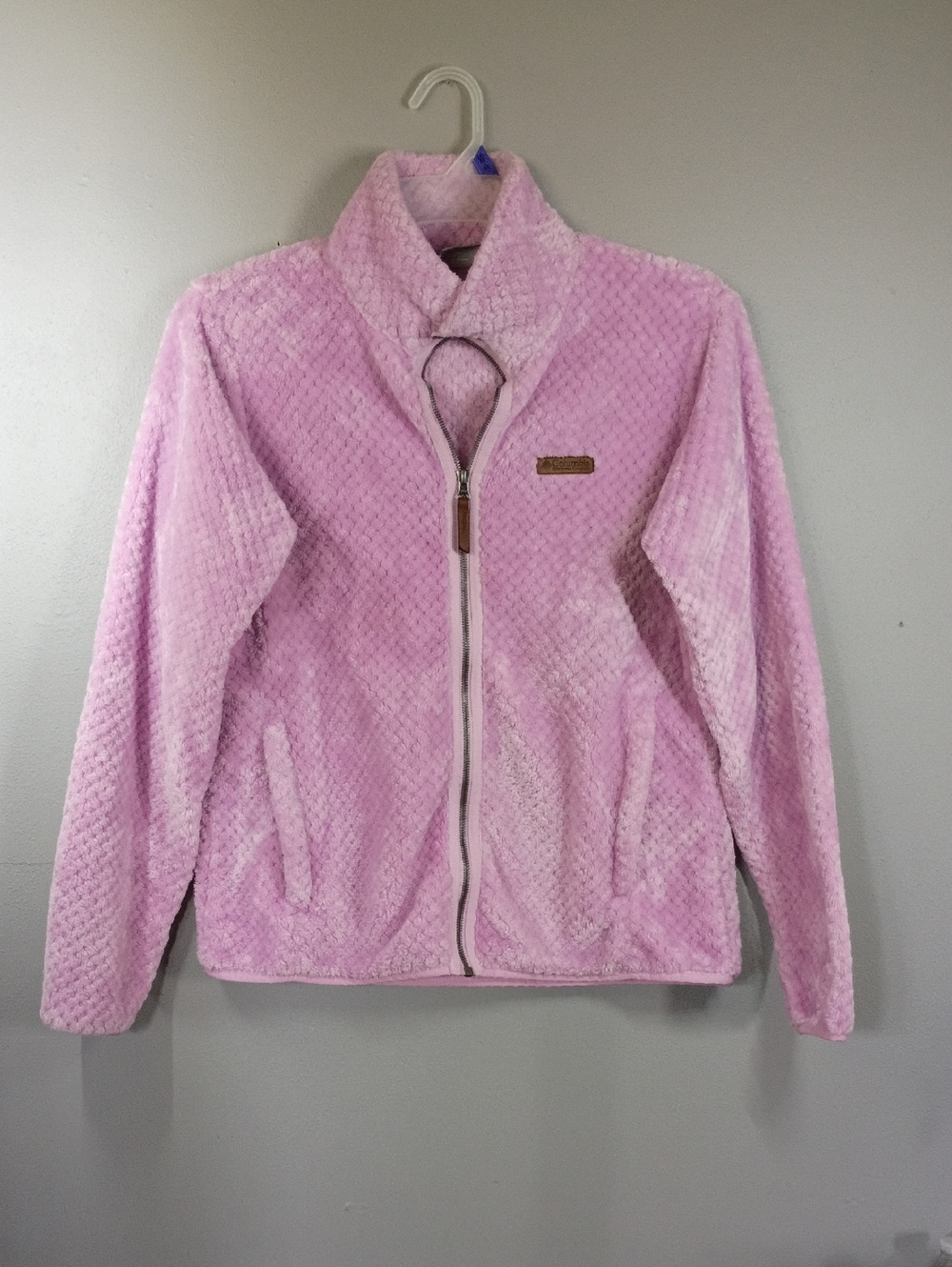 Columbia Light Purple Plush Full-Zip Jacket Size Large